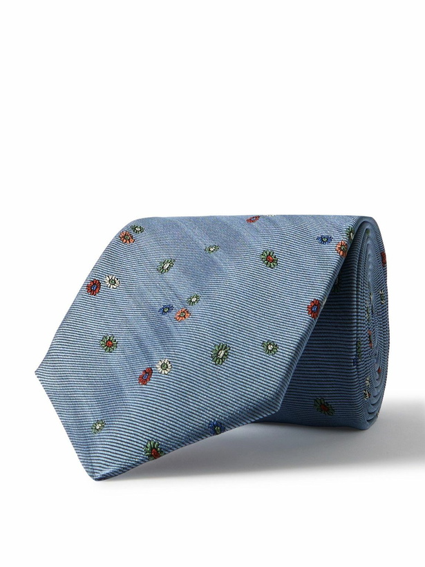 Photo: Paul Smith - 8cm Embroidered Silk-Faille Tie