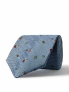 Paul Smith - 8cm Embroidered Silk-Faille Tie