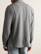 God's True Cashmere - Brushed-Cashmere Shirt - Gray