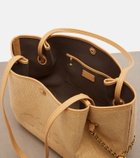 Chloé Medium leather-trimmed canvas tote bag