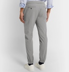 Club Monaco - Lex Tapered Textured Cotton-Blend Trousers - Gray