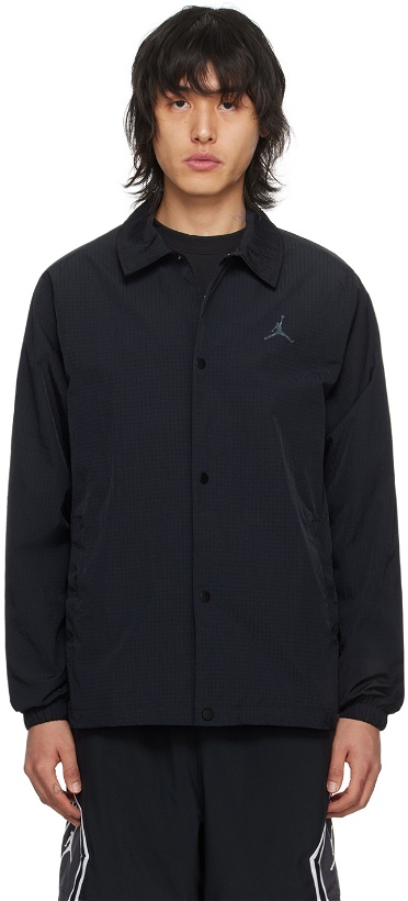 Photo: Nike Jordan Black Coaches Jacket