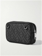 Fendi - Leather-Trimmed Logo-Print Coated-Canvas Camera Bag