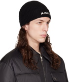 AMIRI Black Logo Beanie