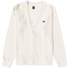 Needles Men's Pile Jersey Cardigan in Off White