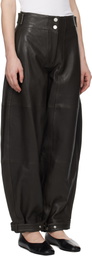 CO Brown Balloon Leather Pants