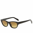 Prada Eyewear C08S Sunglasses in Black/Yellow Gradient Light Brown 