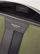 Serapian - Leather-Trimmed Canvas Belt Bag
