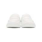 Jimmy Choo White Leather Guy Slip-On Sneakers