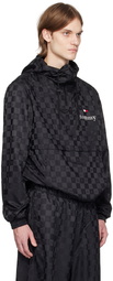 Tommy Jeans Black Checkerboard Track Jacket