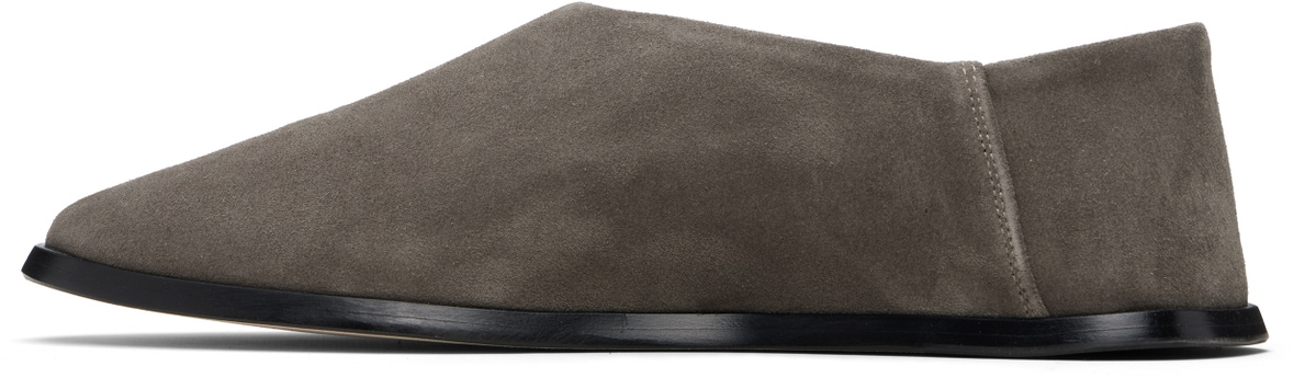 Fear of God Taupe Slip On Loafers