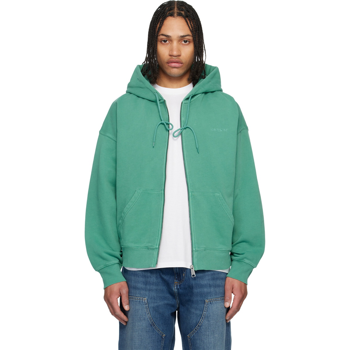 Carhartt Work In Progress Green Benton Hoodie