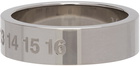 Maison Margiela Silver Polished Numbers Ring