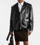 Saint Laurent Padded leather biker jacket