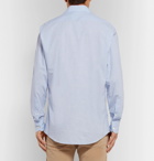 Ermenegildo Zegna - Checked Cotton Shirt - Men - Blue