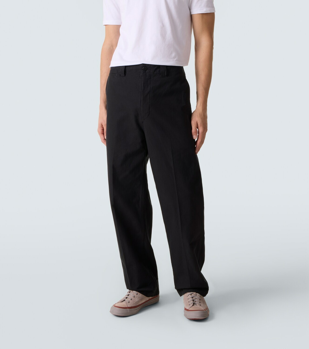 Visvim High-rise cotton chinos
