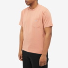 Danton Men's Pocket T-Shirt in Beige Pink