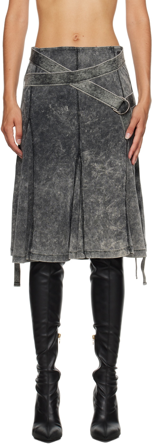 Diesel Black O-Venus Midi Skirt Diesel