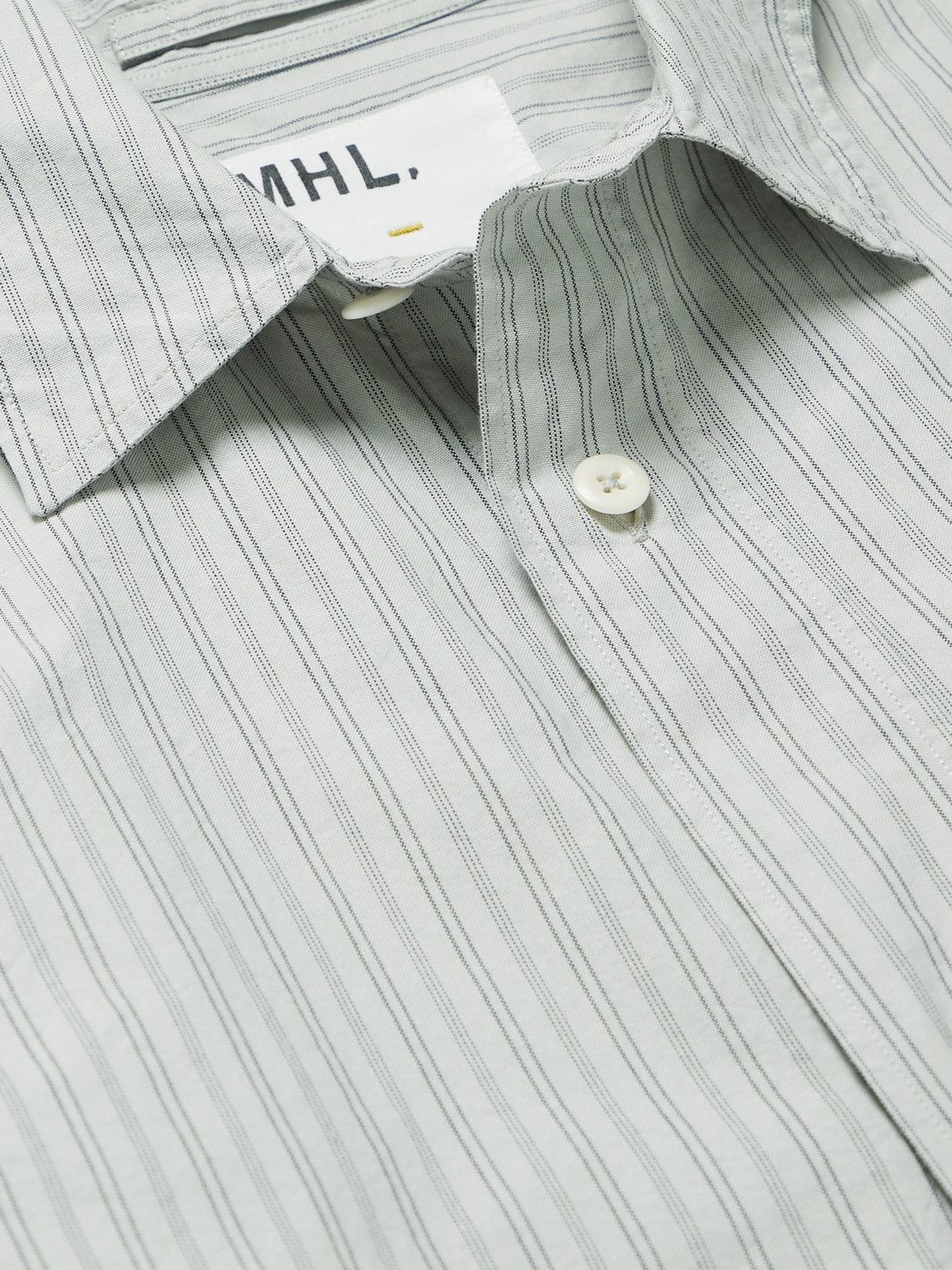 Margaret Howell - MHL. Striped Cotton-Poplin Shirt - Blue Margaret