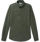 Boglioli - Slim-Fit Button-Down Collar Cotton-Corduroy Shirt - Green