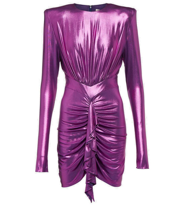 Photo: Alexandre Vauthier Draped satin jersey minidress