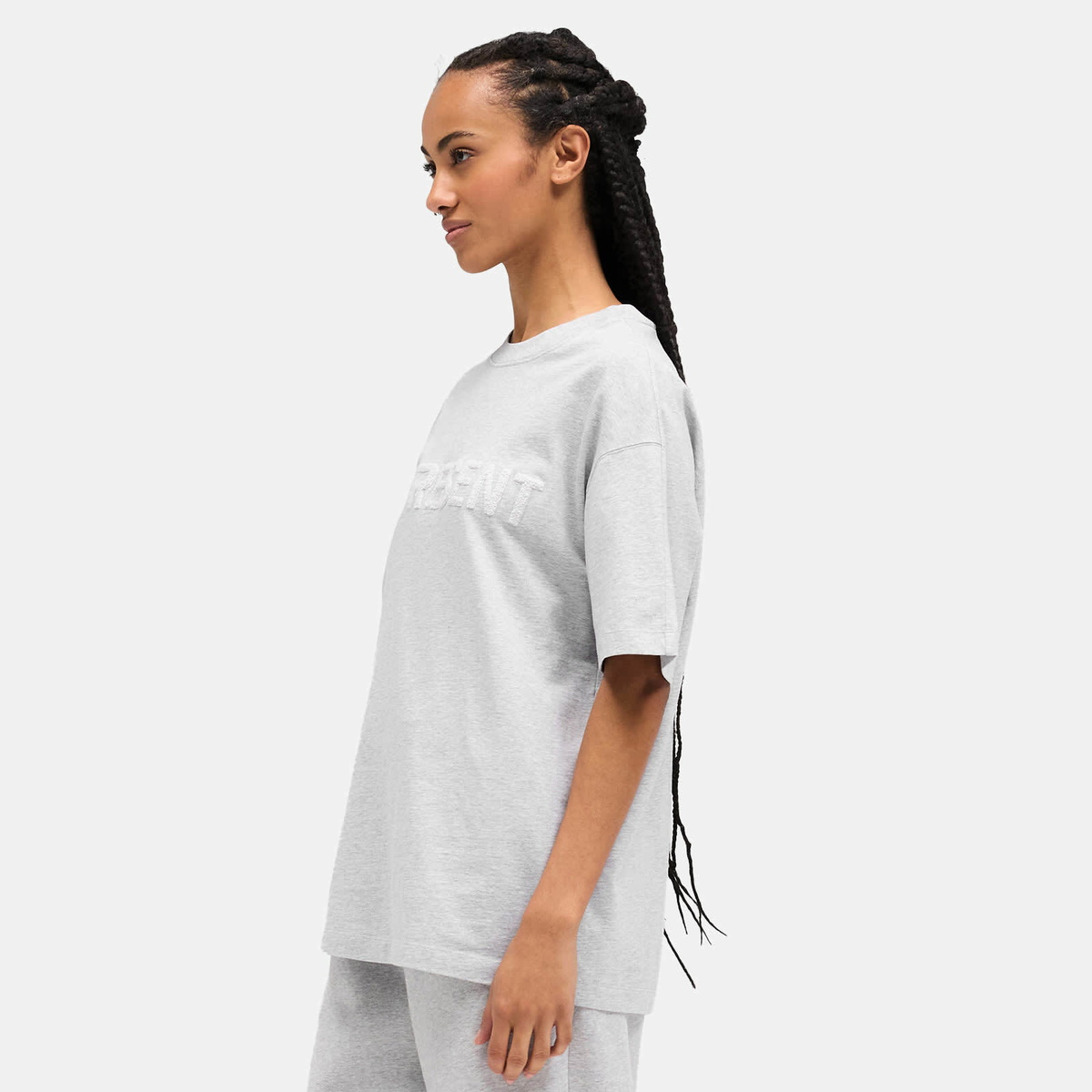 Represent Women's Boyfriend T-Shirt in Grey Marl