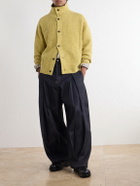 SAGE NATION - Barrel-Leg Pleated Jeans - Blue