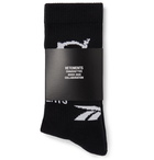 Vetements - Reebok Logo-Intarsia Stretch Cotton-Blend Socks - Black