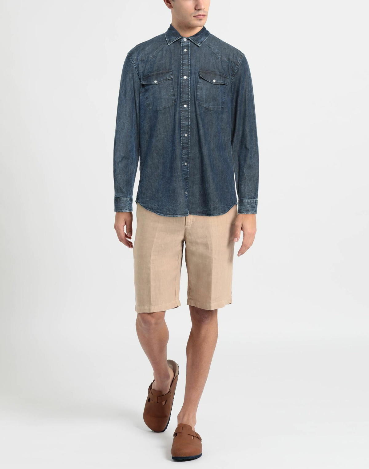 Dondup Mens Denim shirt in Blue