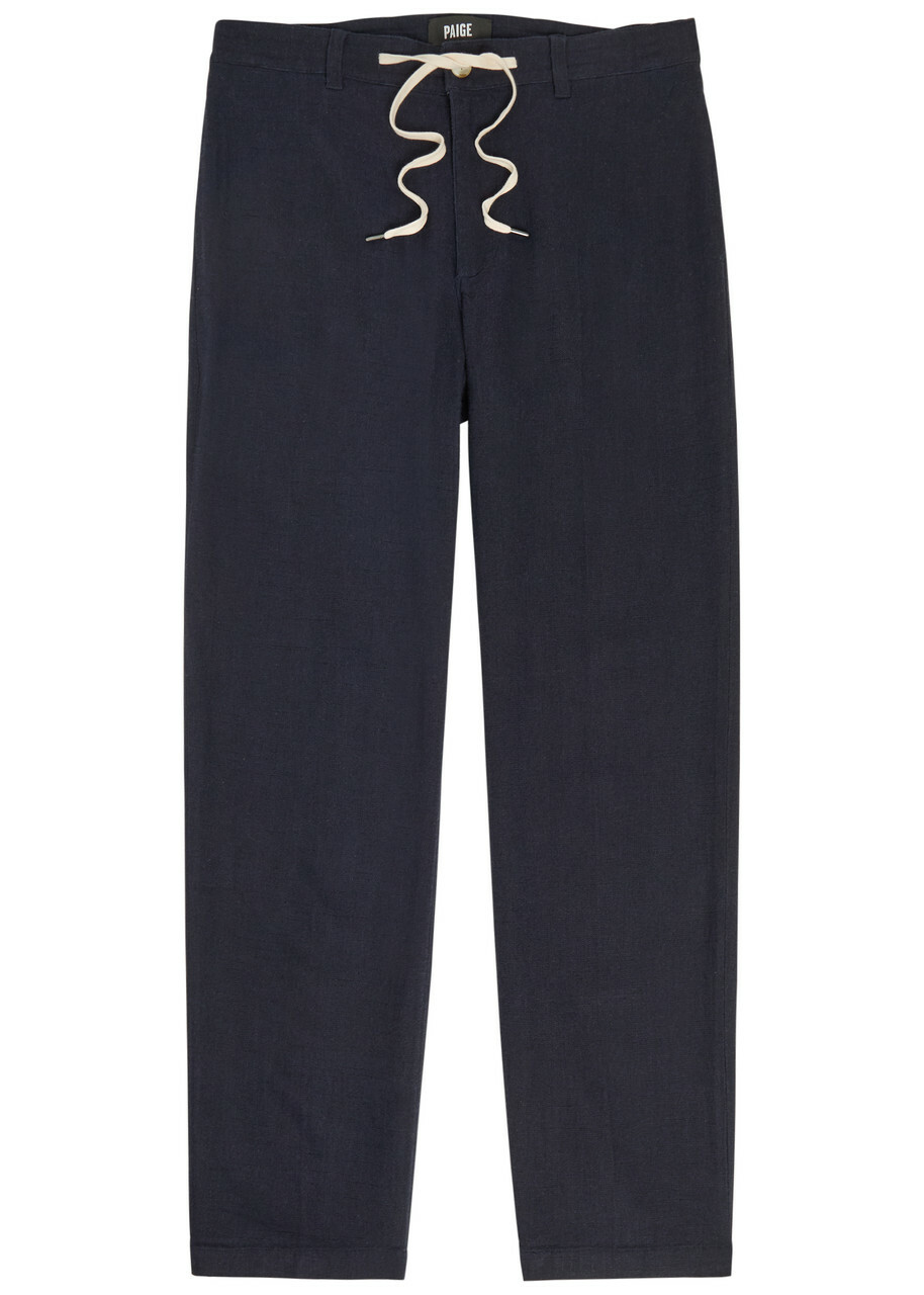 Paige Tiano Woven Trousers Navy