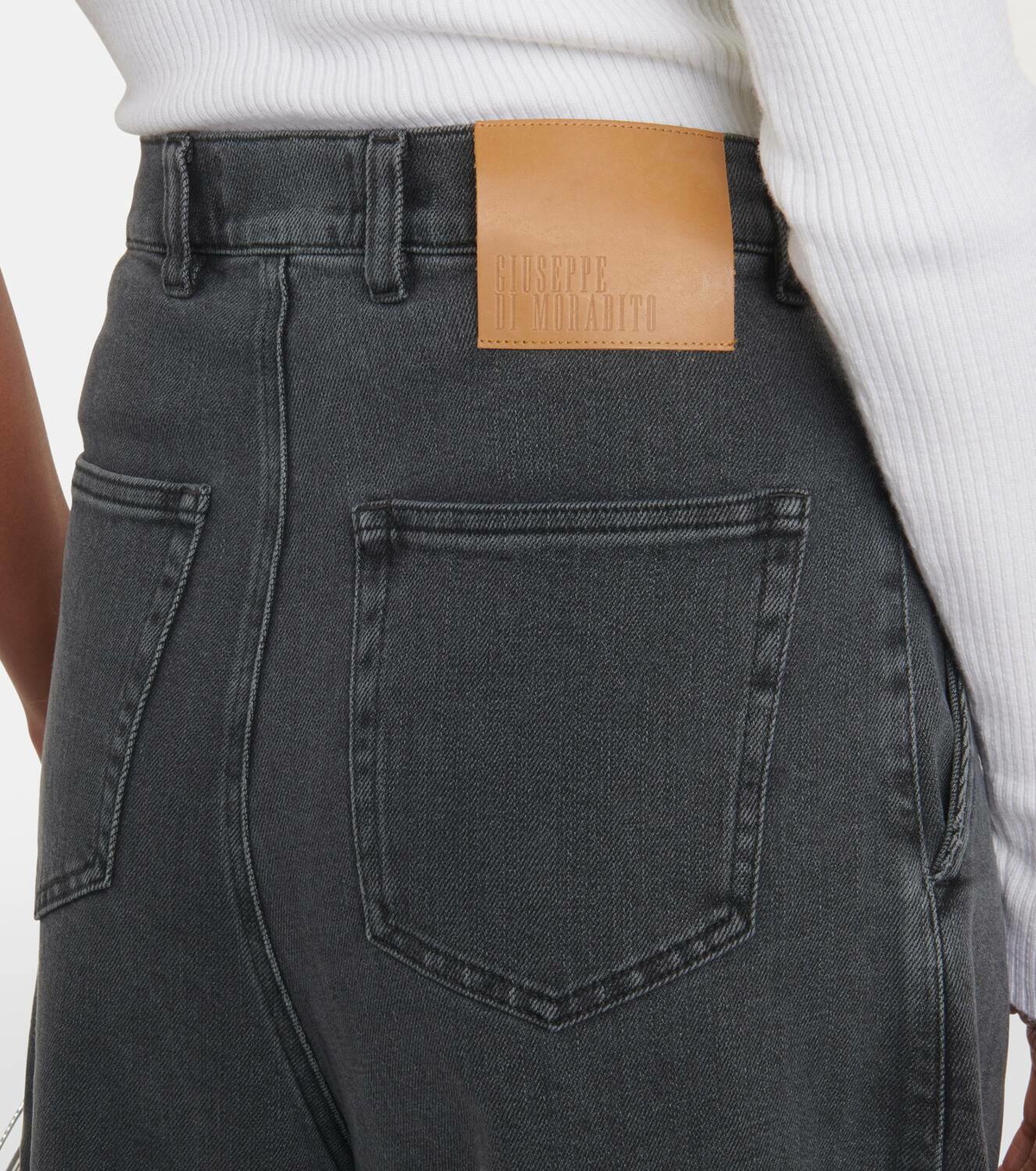 Giuseppe di Morabito Oversized pleated wide-leg jeans