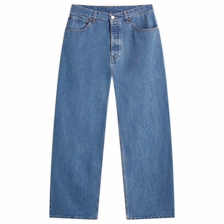 Photo: VETEMENTS Men's Baggy Jeans in Mid Blue