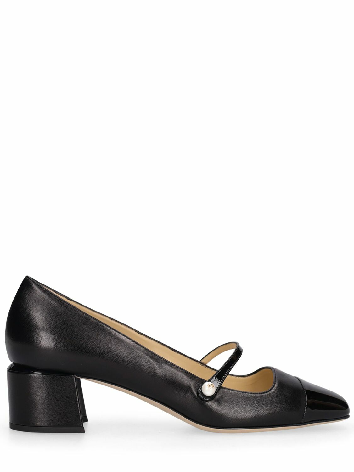 JIMMY CHOO - 45mm Elisa Leather Heels Jimmy Choo