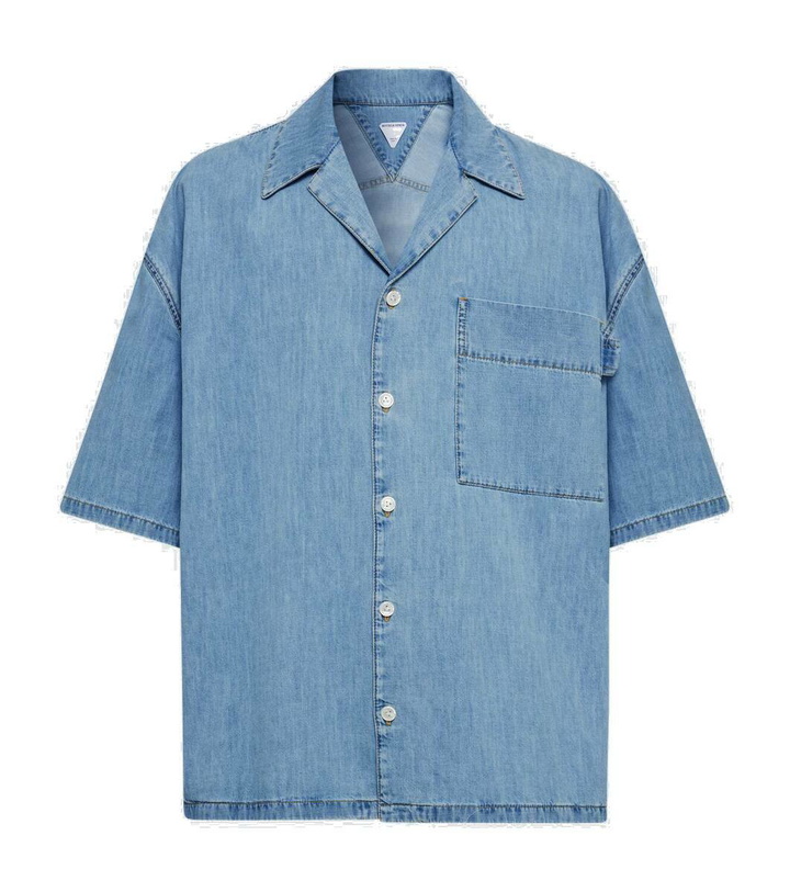 Photo: Bottega Veneta Denim bowling shirt