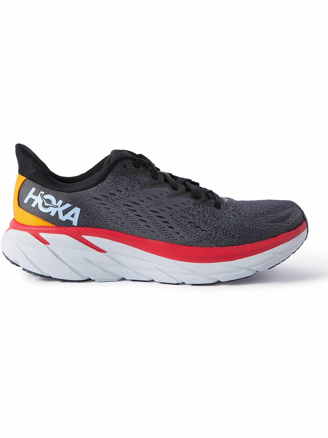 Hoka One One - Clifton 8 Mesh Running Sneakers - Gray Hoka One One