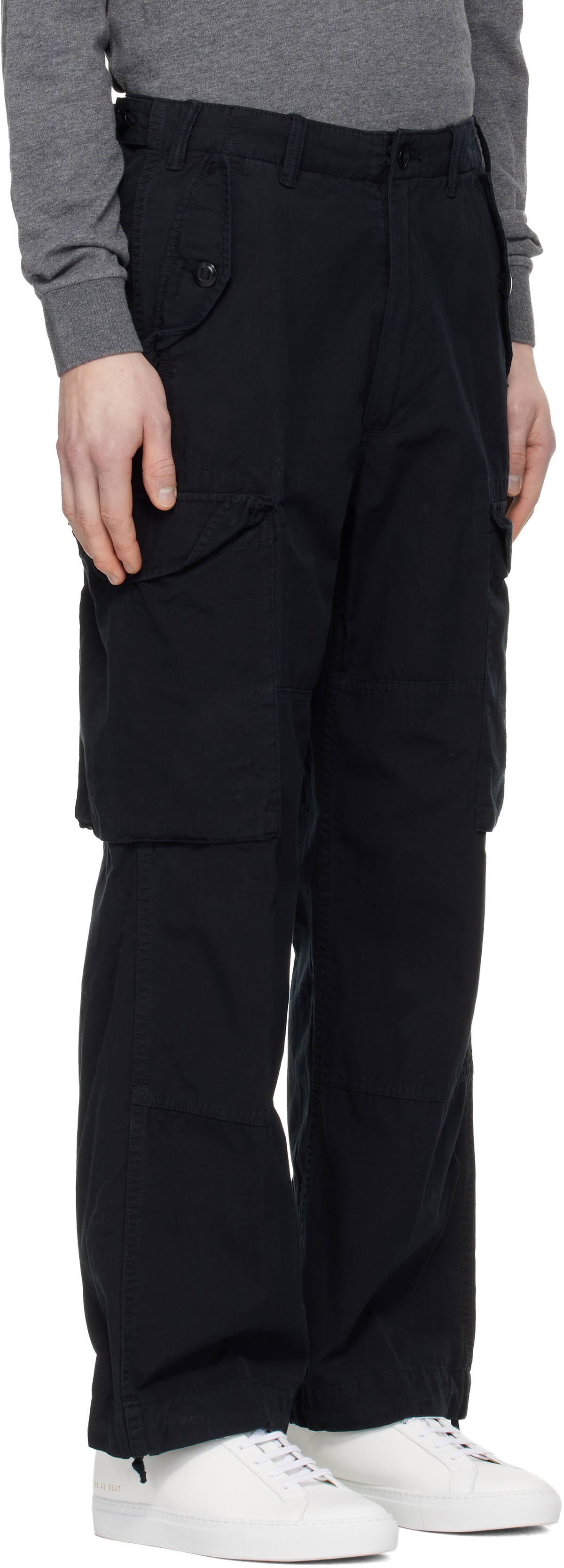 Polo Ralph Lauren Black Cotton Ripstop Cargo Pants