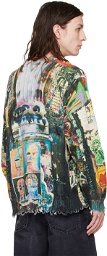 R13 Multicolor Crosby Grand & Howard Graffiti Sweater