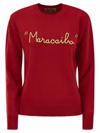 MC2 Saint Barth Wool And Cashmere Blend Sweater With Embroidery Maracaibo