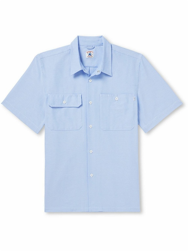 Photo: Randy's Garments - Cotton-Blend Oxford Shirt - Blue