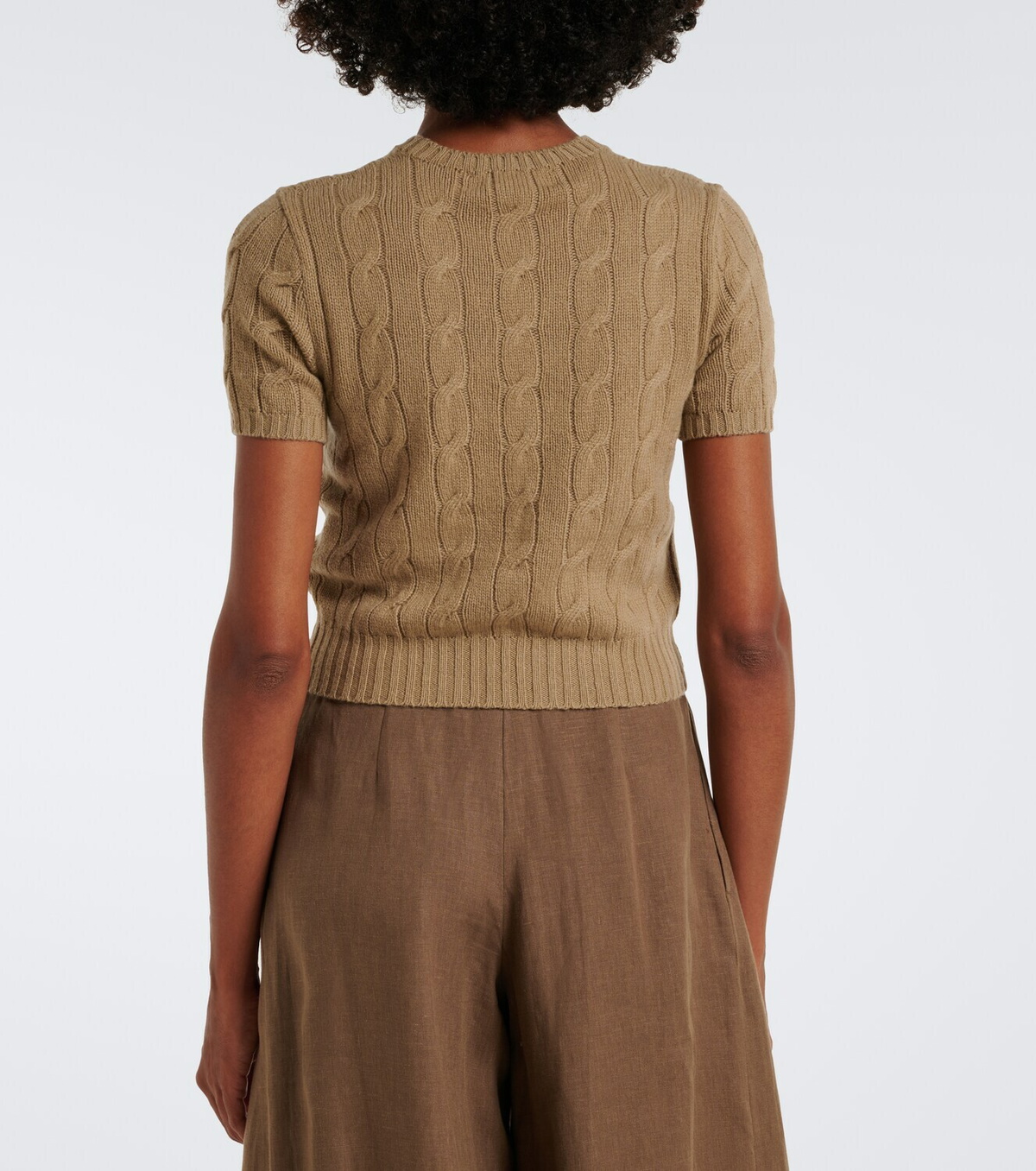 Ralph Lauren Collection Cable-knit cashmere sweater