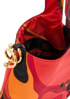 Pucci Emilio Printed Silk-twill top Handle bag - Orange - One Size