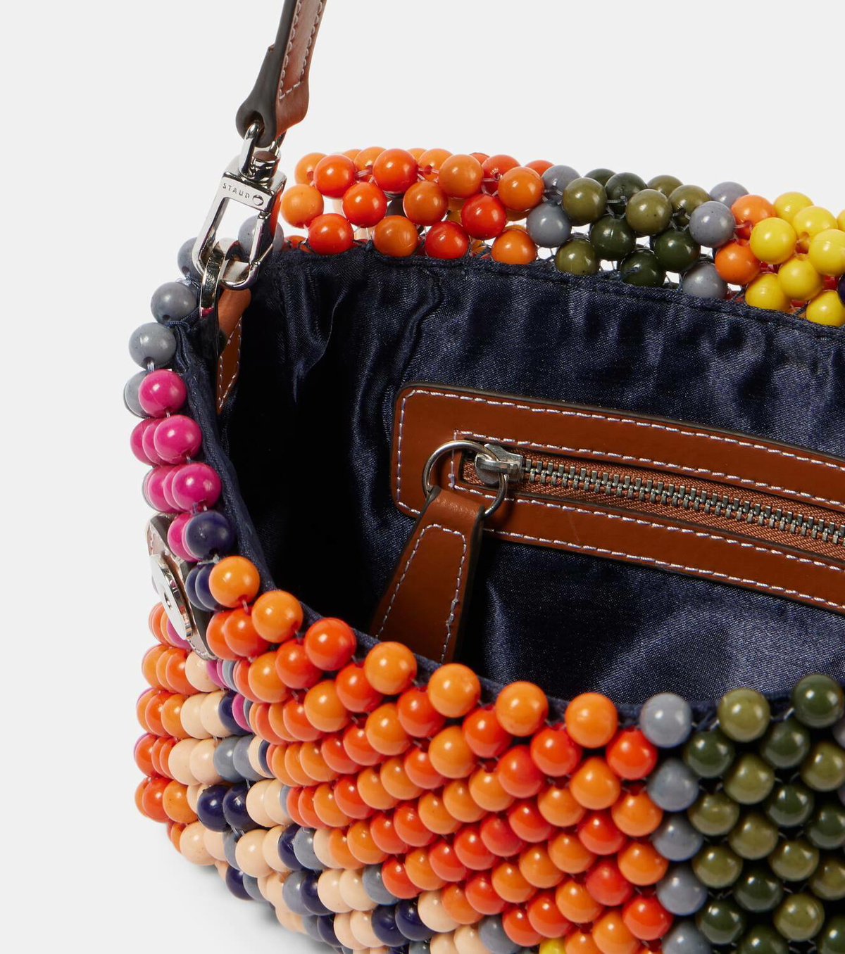 Staud Timmy Small beaded shoulder bag