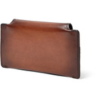 Berluti - Leather Sunglasses Case - Men - Brown