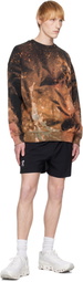 OVER OVER Black & Orange Easy Sweatshirt