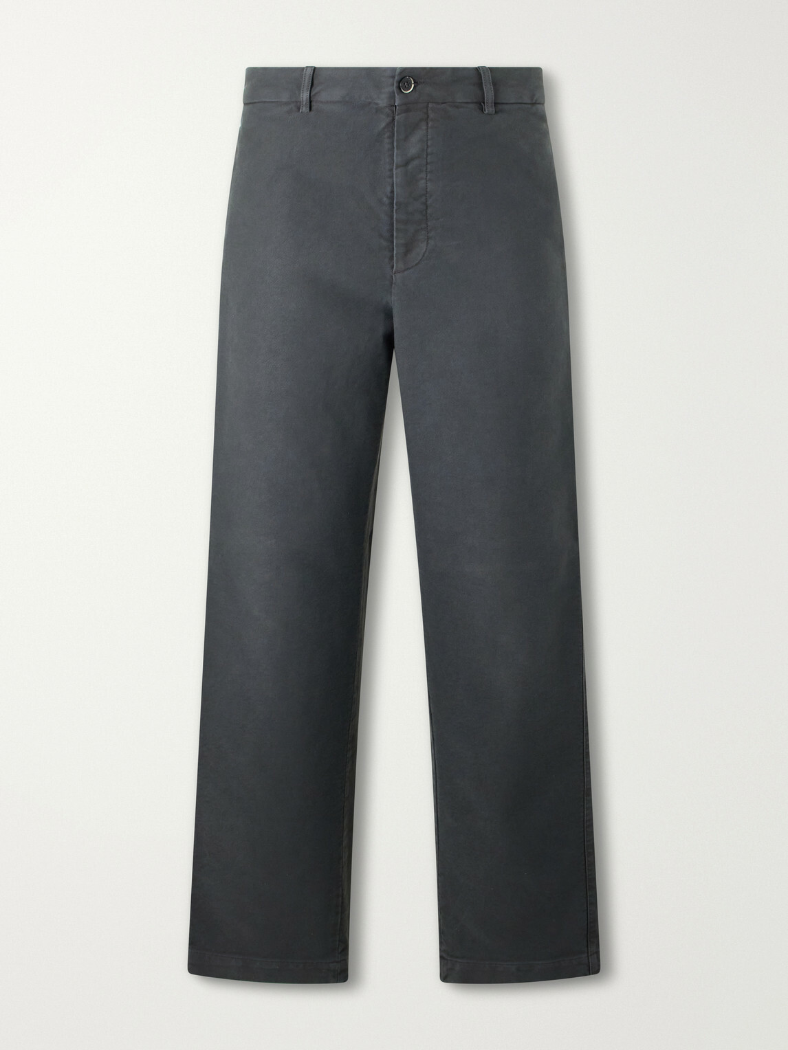 Barena - Straight-Leg Cotton-Satin Trousers - Gray