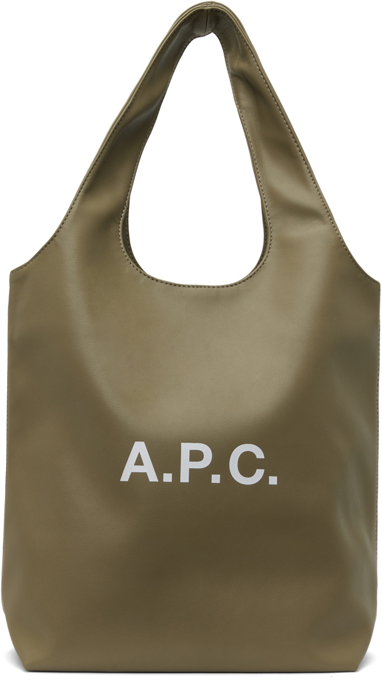 A.P.C. Taupe Small Ninon Tote A.P.C.
