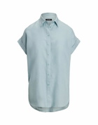 Lauren Ralph Lauren Womens Shirt Sky in Blue