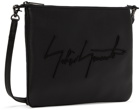 Yohji Yamamoto Black Signature Messenger Bag
