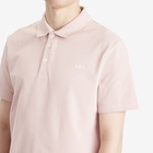 A.P.C. Men's Carter Logo Polo in Pink