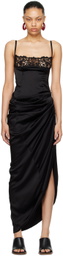Jacquemus Black Le Chouchou 'La Saudade Longue Brodée' Maxi Dress